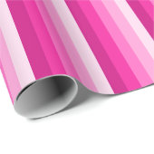 Hot-roze schaduwstrepen cadeaupapier (Rol Hoek)