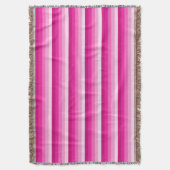 Hot-roze schaduwstrepen deken (Voorkant Verticaal)
