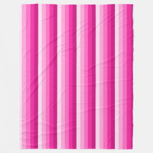 Hot-roze schaduwstrepen fleece deken