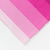 Hot-roze schaduwstrepen fleece deken (Hoek)