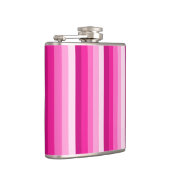 Hot-roze schaduwstrepen heupfles (Rechts)