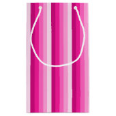 Hot-roze schaduwstrepen klein cadeauzakje (Achterkant)