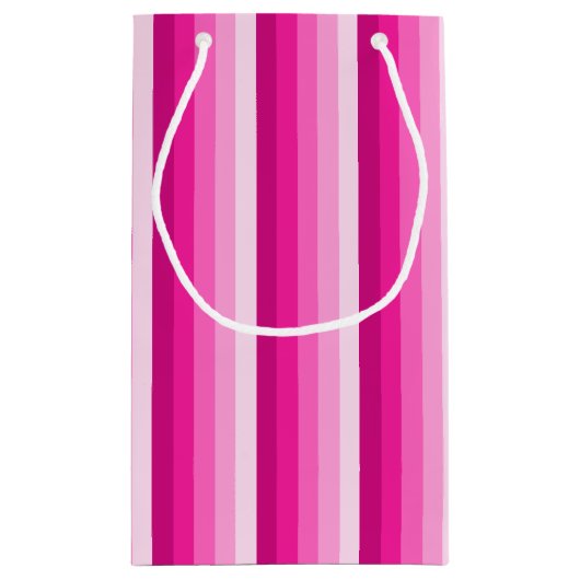 Hot-roze schaduwstrepen klein cadeauzakje (Achterkant)