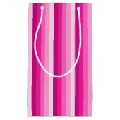 Hot-roze schaduwstrepen klein cadeauzakje (Voorkant)