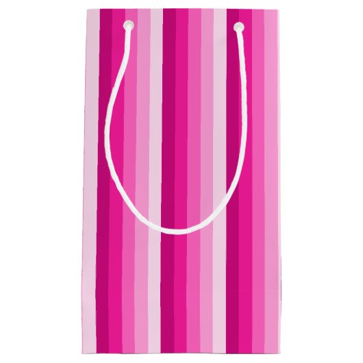 Hot-roze schaduwstrepen klein cadeauzakje (Voorkant)