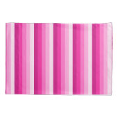 Hot-roze schaduwstrepen kussensloop (Achterkant)