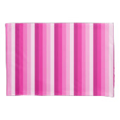 Hot-roze schaduwstrepen kussensloop (Voorkant)