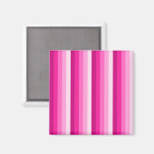 Hot-roze schaduwstrepen magneet (Voorkant / Achterkant)