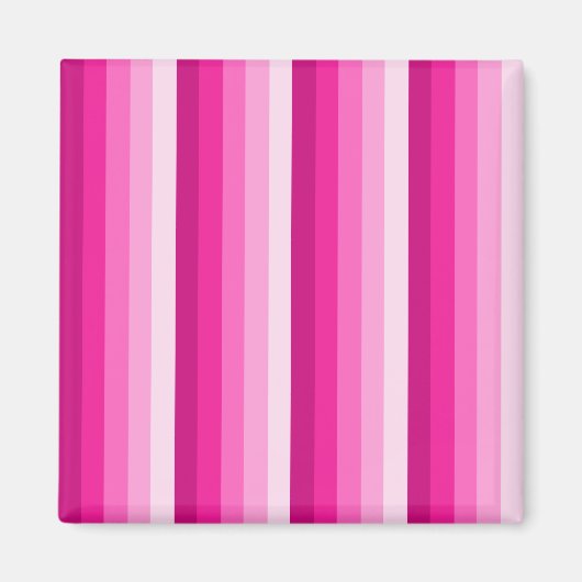 Hot-roze schaduwstrepen magneet (Voorkant)