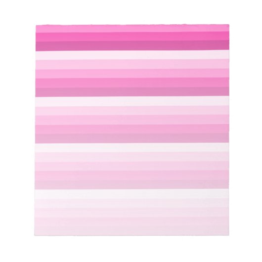 Hot-roze schaduwstrepen notitieblok (Voorkant)