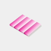 Hot-roze schaduwstrepen post-it® notes (Schuin)