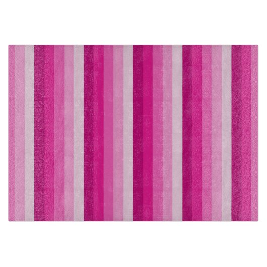 Hot-roze schaduwstrepen snijplank (Voorkant)