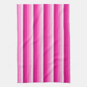 Hot-roze schaduwstrepen theedoek (Verticaal)