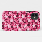 Hot-roze schedels Case-Mate iPhone case (Achterkant (horizontaal))