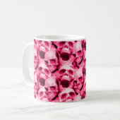 Hot-roze schedels koffiemok (Voorkant links)