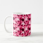 Hot-roze schedels koffiemok (Links)