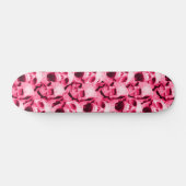 Hot-roze schedels persoonlijk skateboard (Horizontaal)