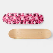 Hot-roze schedels persoonlijk skateboard (Horizontaal)