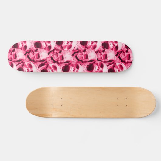 Hot-roze schedels persoonlijk skateboard (Horizontaal)