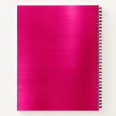Hot-roze Shimmer Ombre Folie Sketch Notitieboek (Achterkant)
