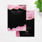 Hot-roze sierjuwelenkaart visitekaartje (Bureau)