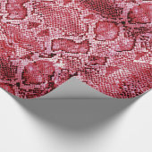 Hot-roze slangen cadeaupapier (Hoek)
