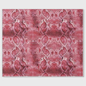 Hot-roze slangen cadeaupapier (Vlak)
