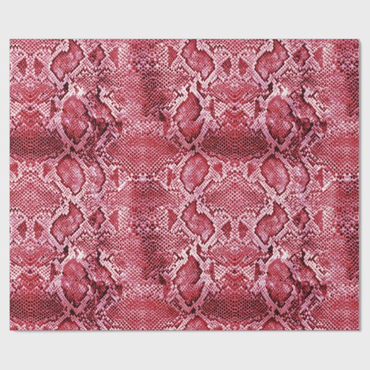 Hot-roze slangen cadeaupapier (Vlak)