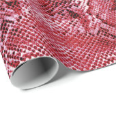 Hot-roze slangen cadeaupapier (Rol Hoek)
