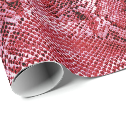 Hot-roze slangen cadeaupapier (Rol Hoek)