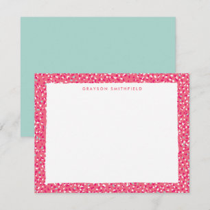 Hot-roze sneeuwblaasje afdrukken Persoonlijke arti Kaart