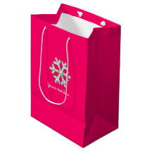 Hot-roze Snowflake Roze Kerstmis