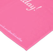 Hot-roze, speciaal aangepast 50e verjaardag, tafel tafelkleed (Gekanteld)