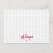 Hot-roze, speciaal aangepast nit-Briefkaart Briefkaart (Voorkant)