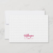 Hot-roze, speciaal aangepast nit-teken, Kaart Notitiekaartje (Voorkant)