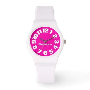 Hot-roze, speciaal voor vrouwen ontworpen horloge