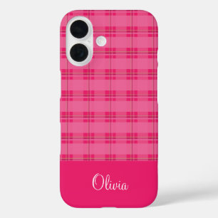 Hot-roze speldenplaat iPhone 16 hoesje
