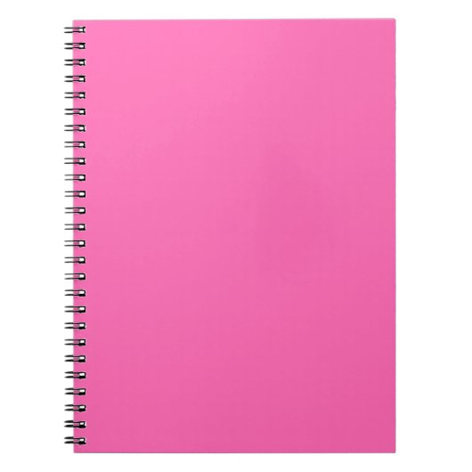 Hot-Roze spiraalvormig Notitieboek (Voorkant)
