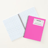 Hot-Roze spiraalvormig Notitieboek (Binnen)