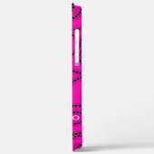 Hot-roze spiraalvormige telefoontas Case-Mate iPhone case (Achterkant / Links)