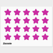 Hot-roze Star-Sticker Ster Sticker (Vel)