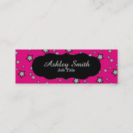 Hot-roze Star Visitekaartjes