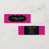 Hot-roze Star  Visitekaartjes (Voorkant / Achterkant)