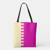 Hot-roze, stijlvolle rendy tote bag (Achterkant)