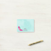 Hot-roze Stiletto High-Hiel Video Business Post-it® Notes (Op bureau)