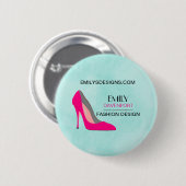 Hot-roze Stiletto High-Hiel Video Business Ronde Button 5,7 Cm (Voorkant /achterkant)