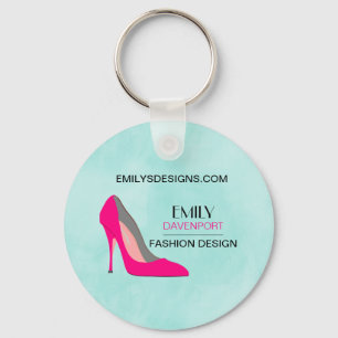 Hot-roze Stiletto High-Hiel Video Business Sleutelhanger