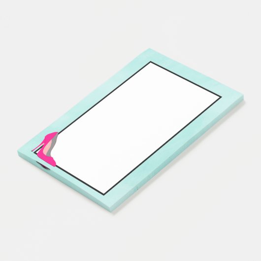 Hot-roze Stiletto Post-it® Notes (Schuin)