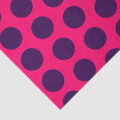 Hot Roze / Stippen Paarse Bruiloftsfeest Tissuepapier (Detail)