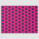 Hot Roze / Stippen Paarse Bruiloftsfeest Tissuepapier (Voorkant)